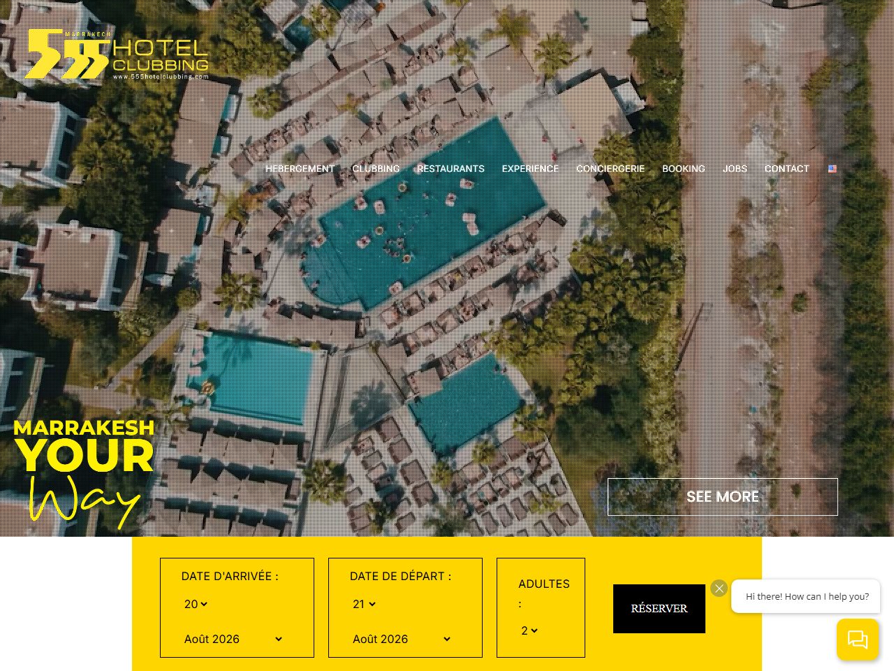 555 Hotel Clubbing website