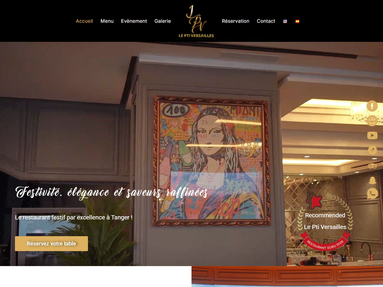 Le Pti Versailles website